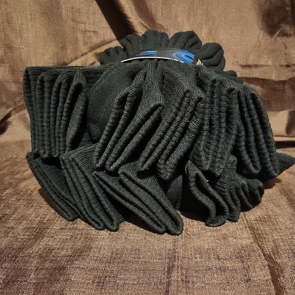 AND1 Black Crew Socks - 12 Pack Shoe Size 6-12